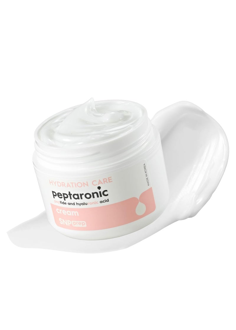 SNP Peptaronic Skincare Moisturizing Cream | Face Moisturizing, Calming, and Hydrating for All Skin Types | Korean Moisturizer Face Cream with Hyaluronic Acid | 1.9 Oz - Image 1